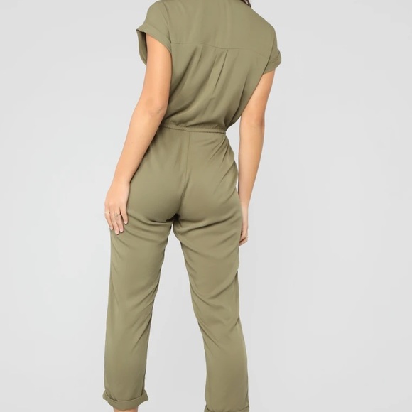 Olive jumpsuit xs - Picture 2 of 2